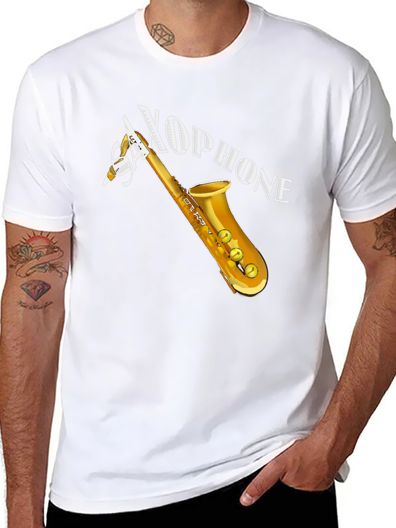Saxophone Graphic T-Shirt - Musicians Apparel