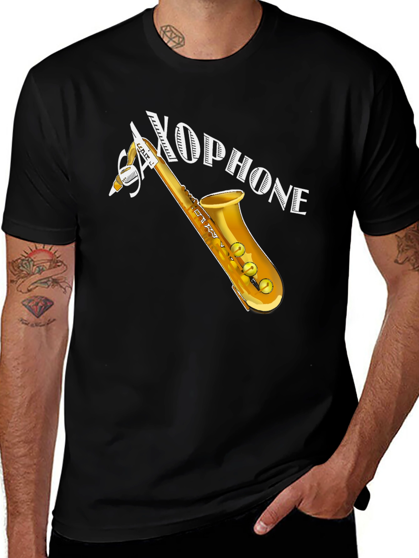 Saxophone Graphic T-Shirt - Musicians Apparel