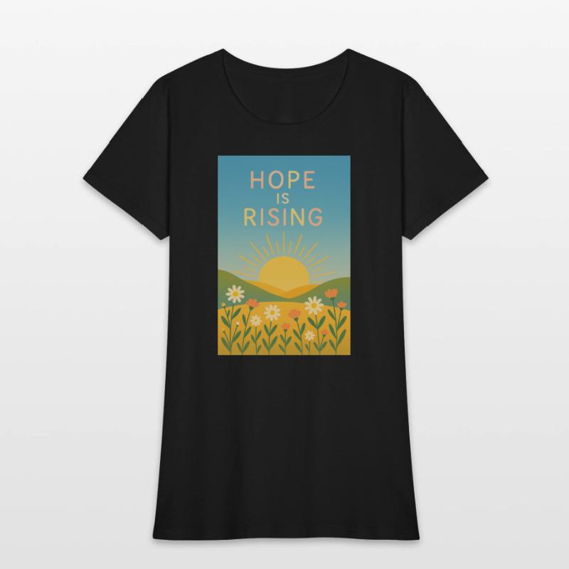Hope is Rising – Minimal Sunrise Art