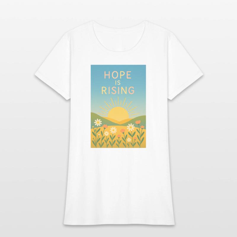 Hope is Rising – Minimal Sunrise Art