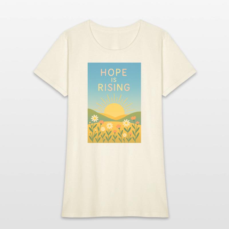Hope is Rising – Minimal Sunrise Art