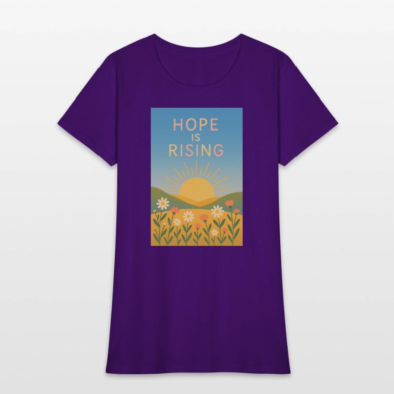 Hope is Rising – Minimal Sunrise Art