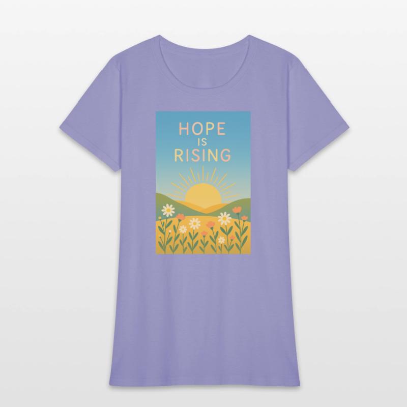 Hope is Rising – Minimal Sunrise Art