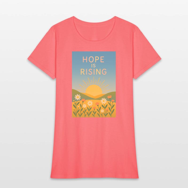 Hope is Rising – Minimal Sunrise Art
