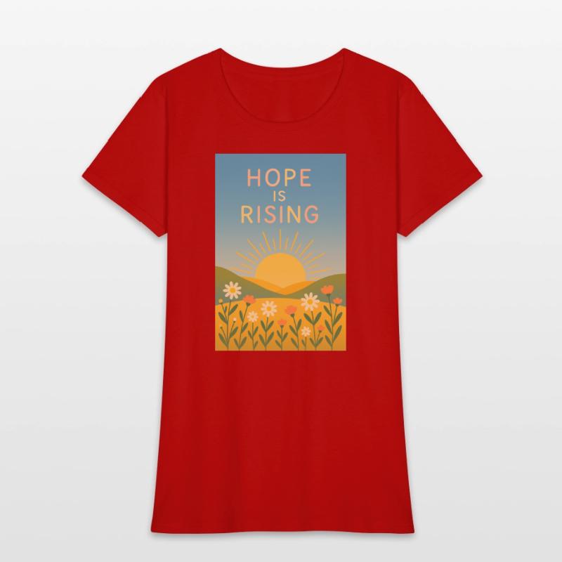 Hope is Rising – Minimal Sunrise Art