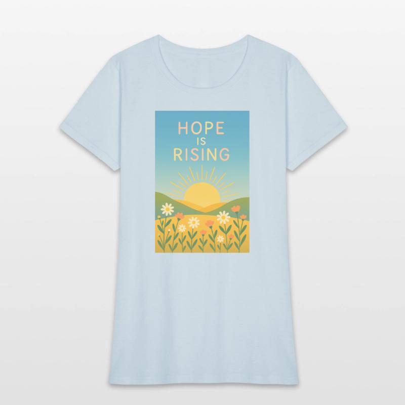 Hope is Rising – Minimal Sunrise Art
