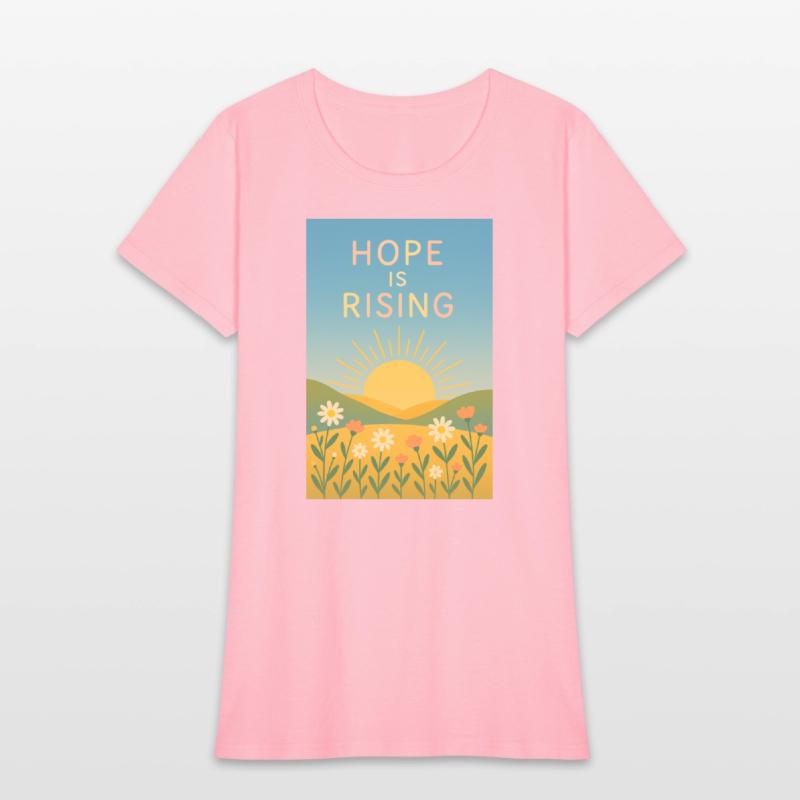 Hope is Rising – Minimal Sunrise Art