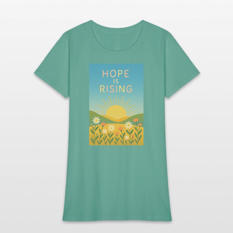 Hope is Rising – Minimal Sunrise Art