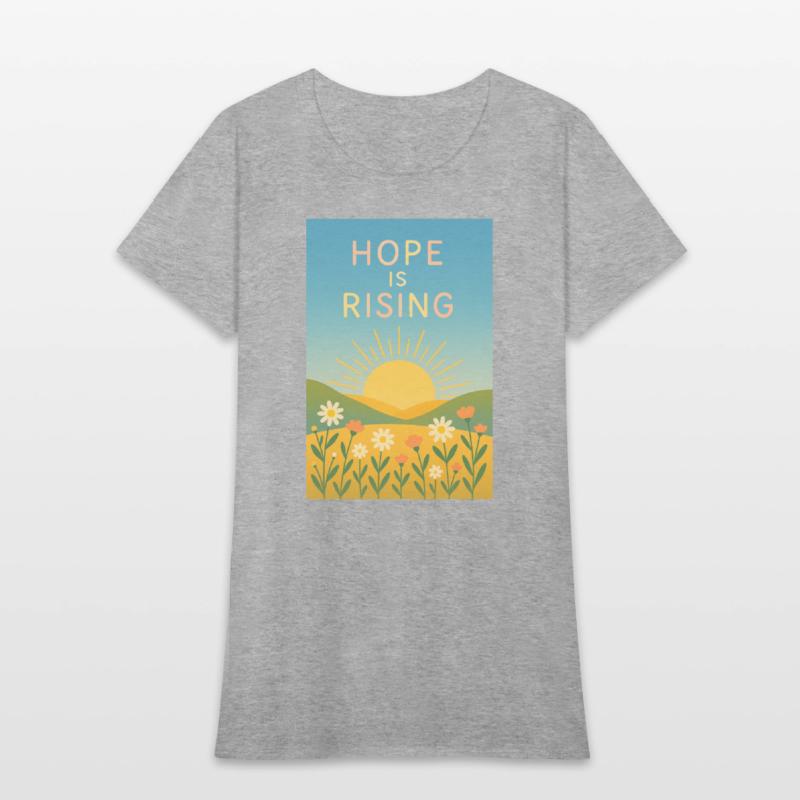 Hope is Rising – Minimal Sunrise Art