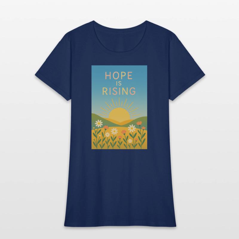Hope is Rising – Minimal Sunrise Art