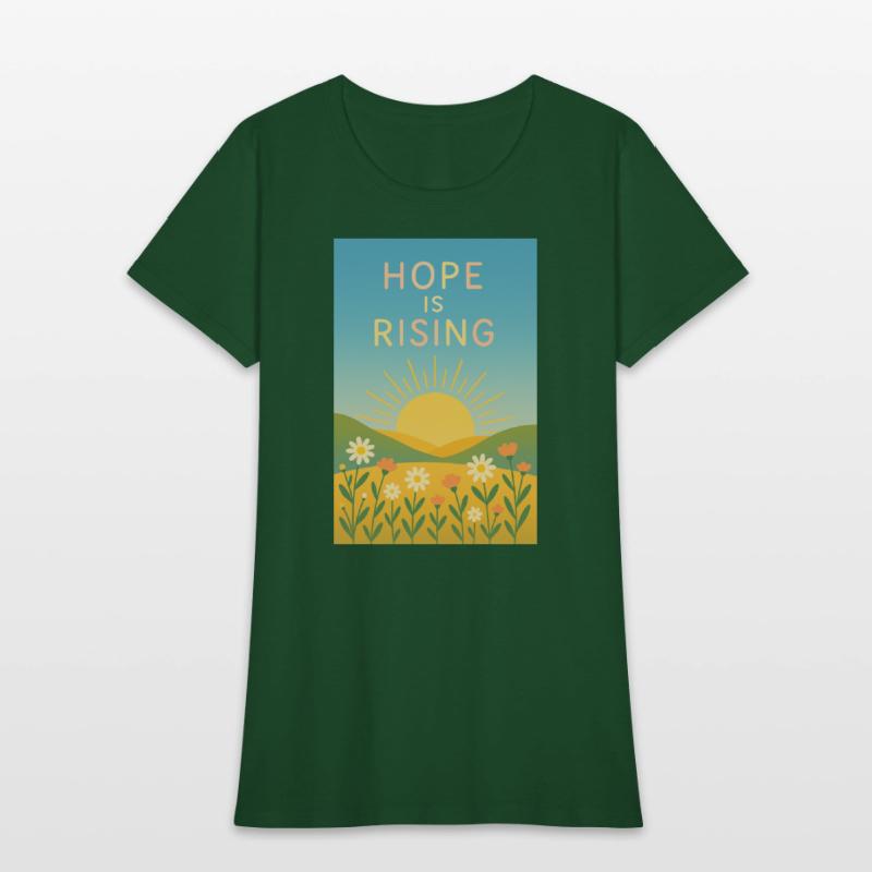 Hope is Rising – Minimal Sunrise Art