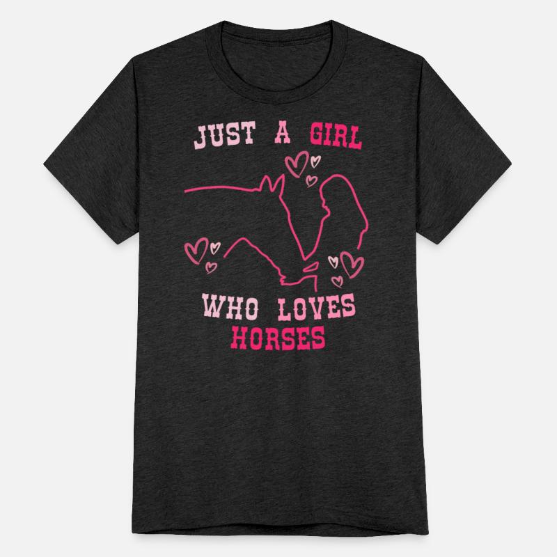 Horse Pony Love Girl Riding Equestrian Women Tees