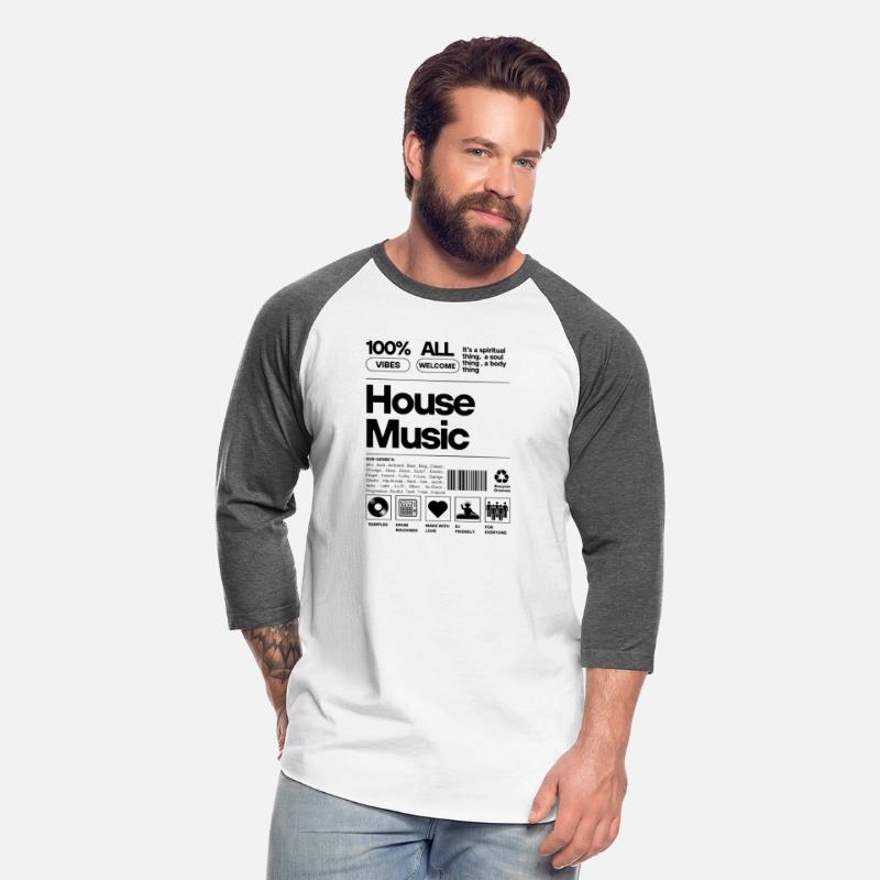 HOUSE MUSIC - Product Label (Black)