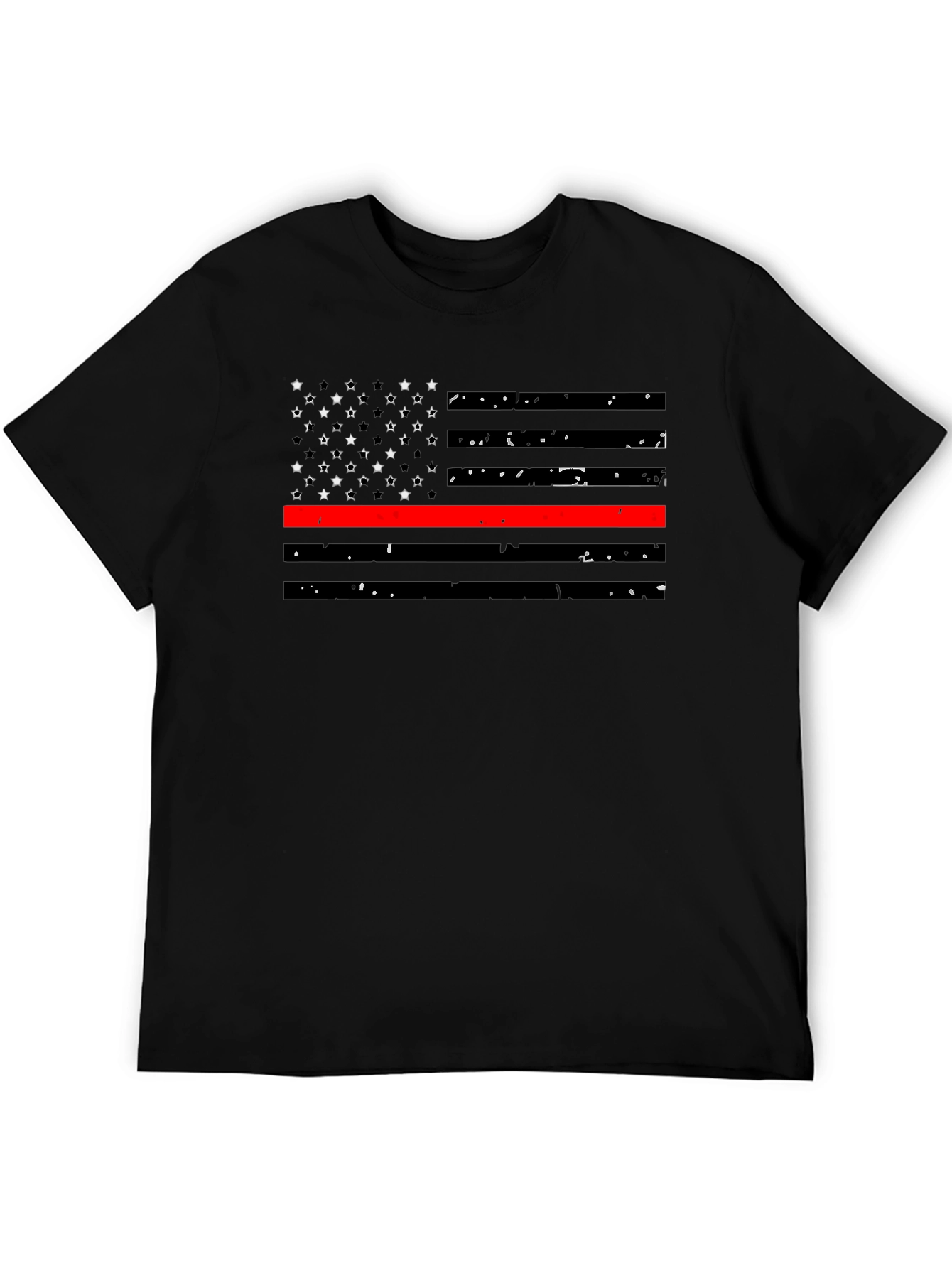 Thin Red Line Flag Graphic T-Shirt