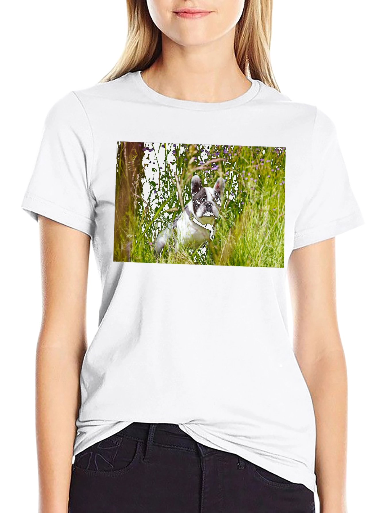 Dog in Nature Graphic T-Shirt – Stylish Dog Lover Tee