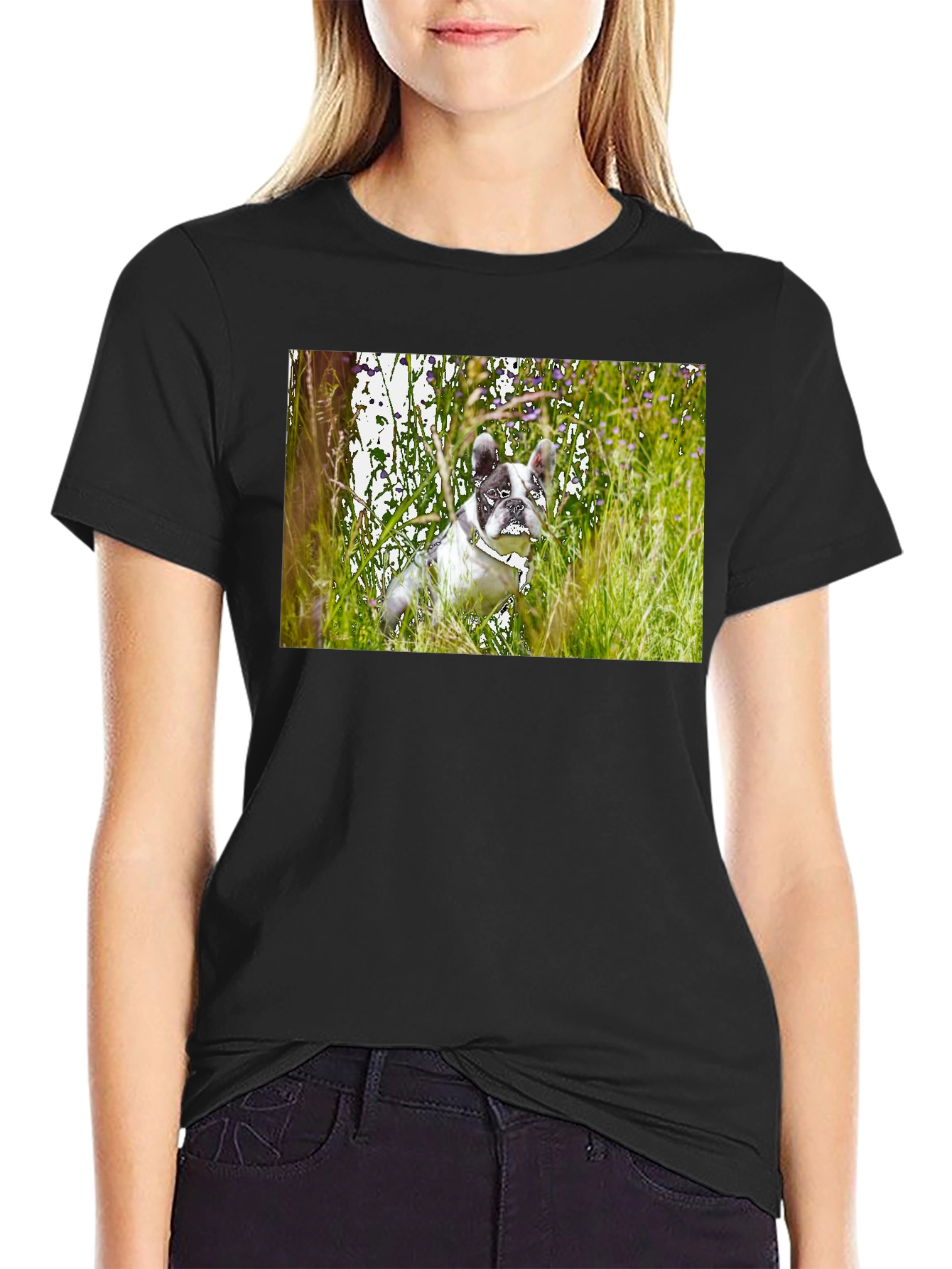 Dog in Nature Graphic T-Shirt – Stylish Dog Lover Tee