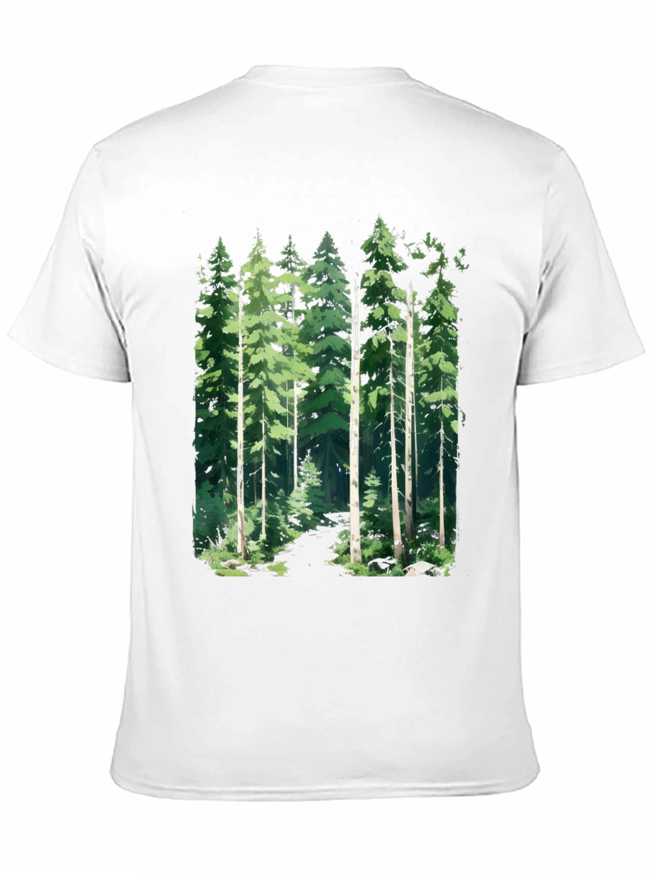 Forest Graphic Tee - Nature Inspired Black T-Shirt