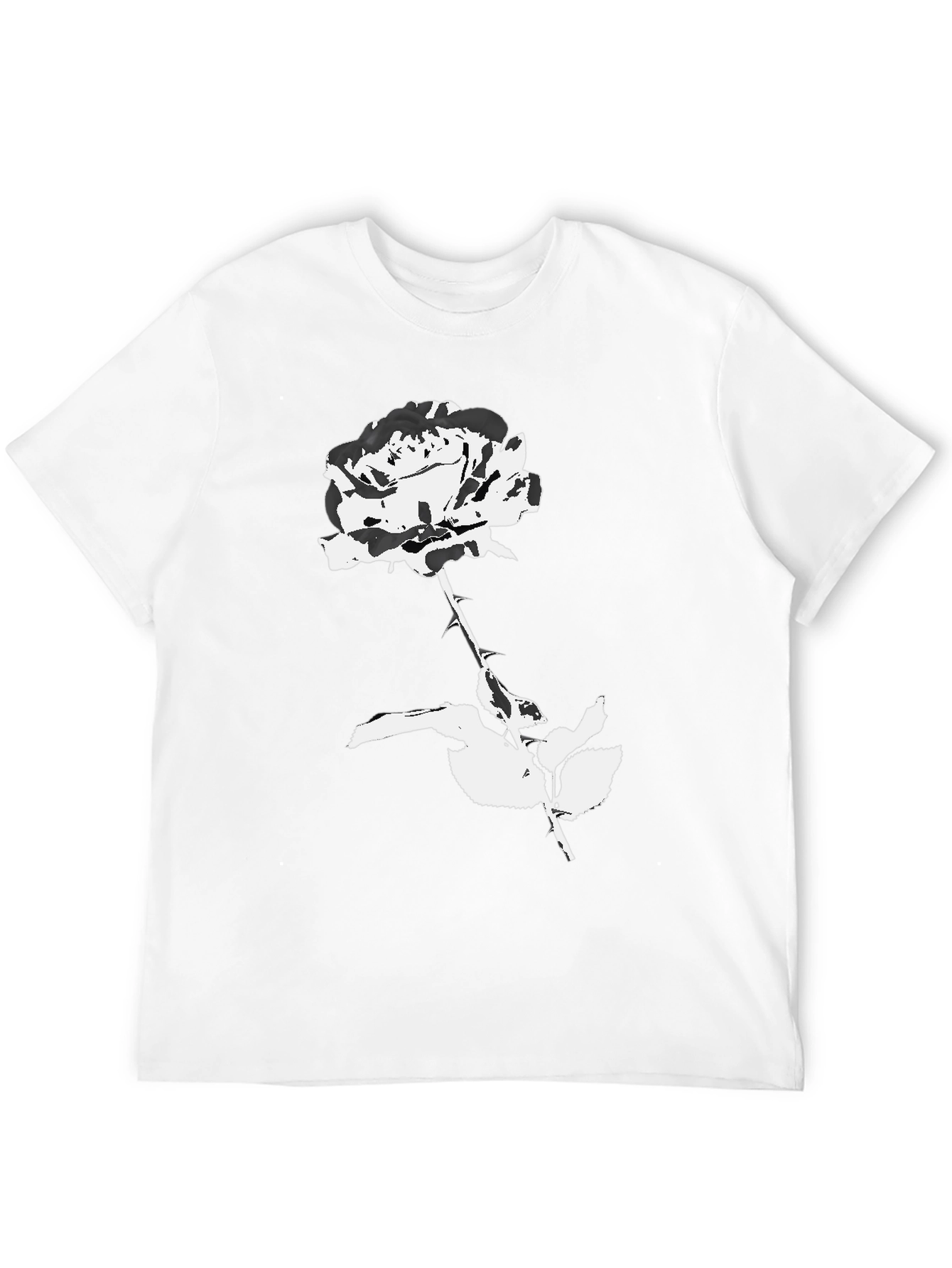 Black Rose Graphic Tee - Stylish Unisex T-Shirt