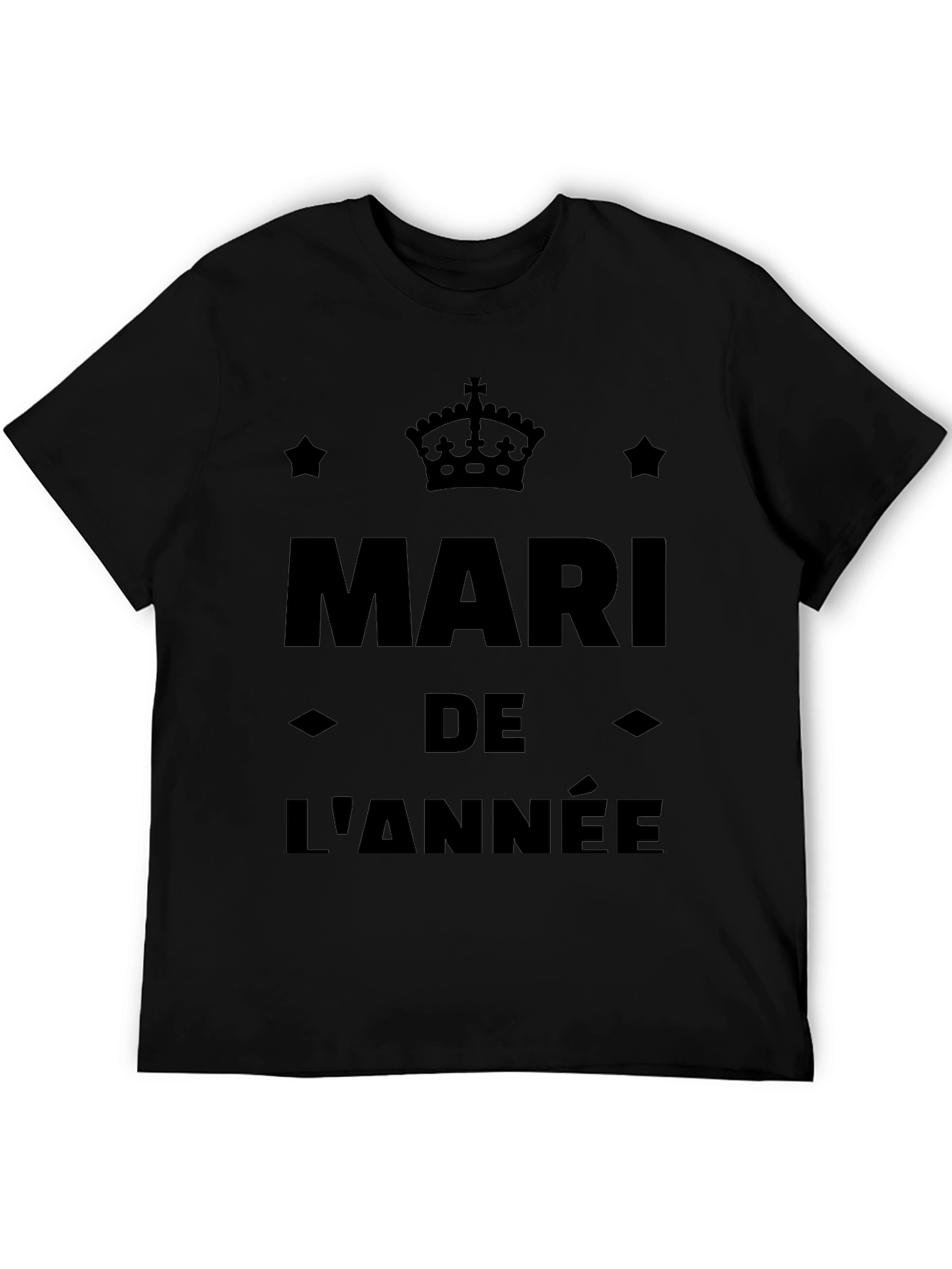 Mari de lAnnée Black Graphic Tee