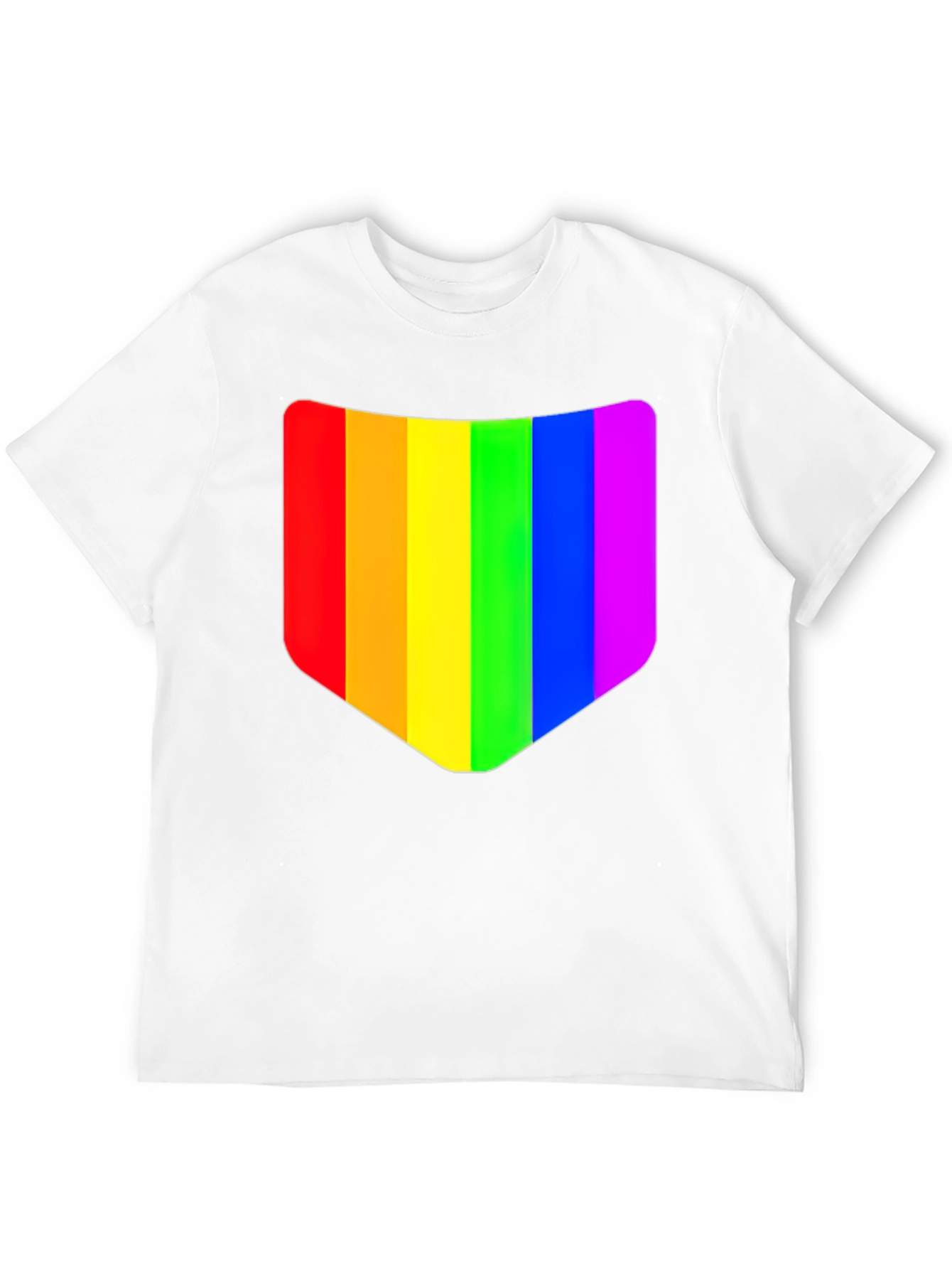 Rainbow Pride Graphic Tee - Black Cotton Shirt