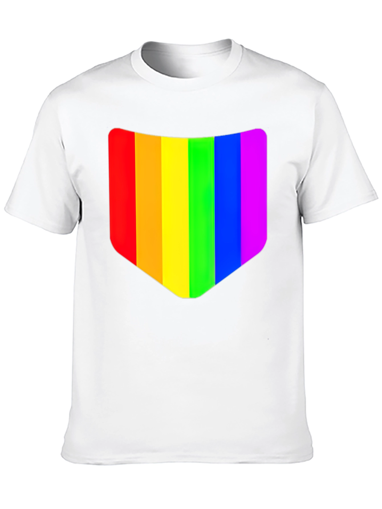Rainbow Pride Graphic Tee - Black Cotton Shirt