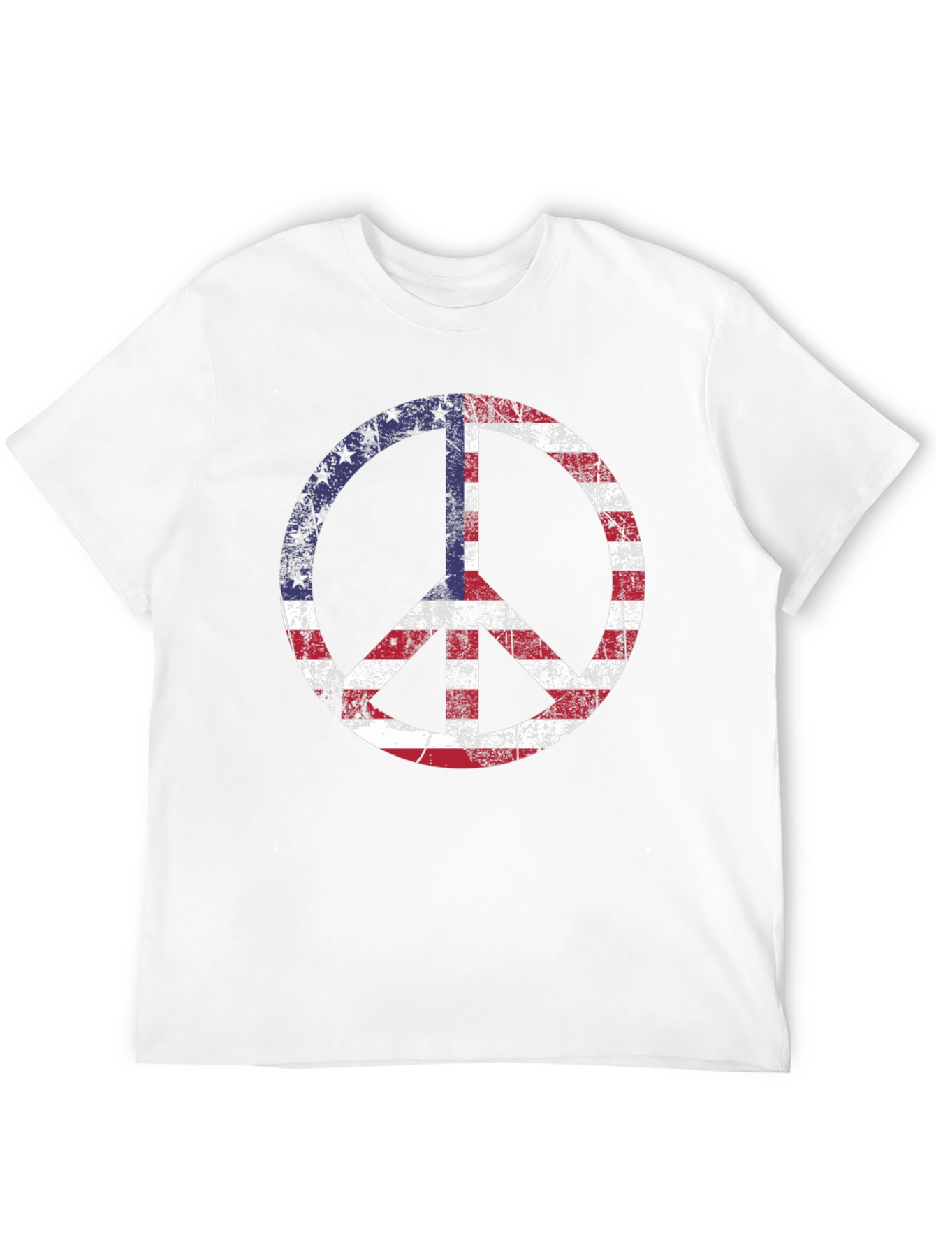 USA Peace Sign Graphic T-Shirt - Patriotic Tee