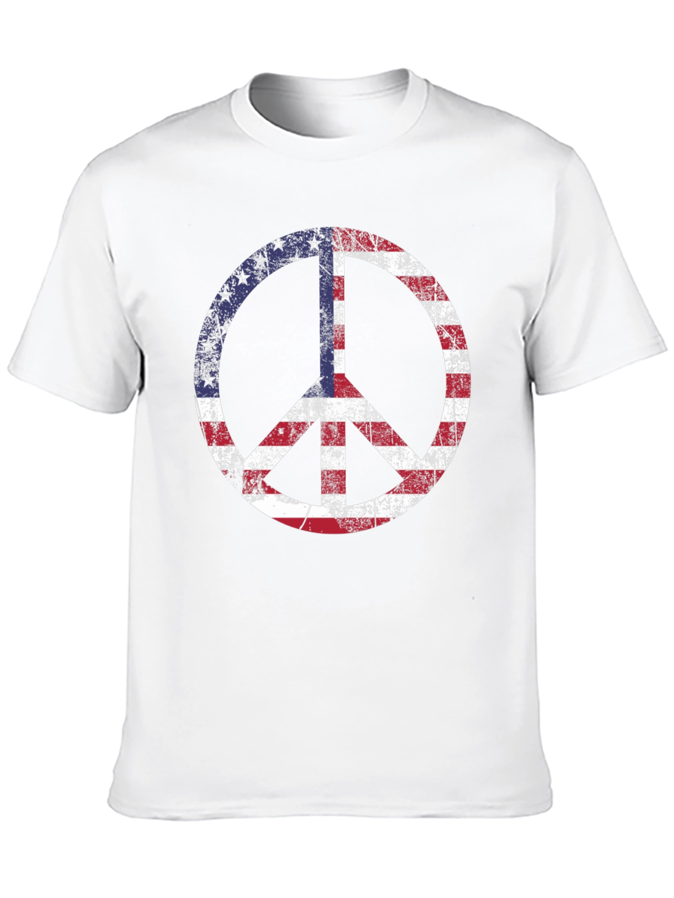 USA Peace Sign Graphic T-Shirt - Patriotic Tee