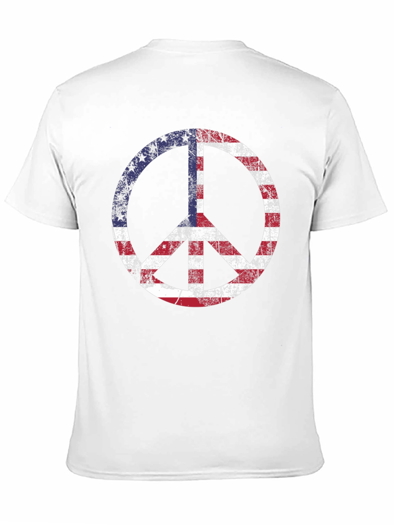 USA Peace Sign Graphic T-Shirt - Patriotic Tee