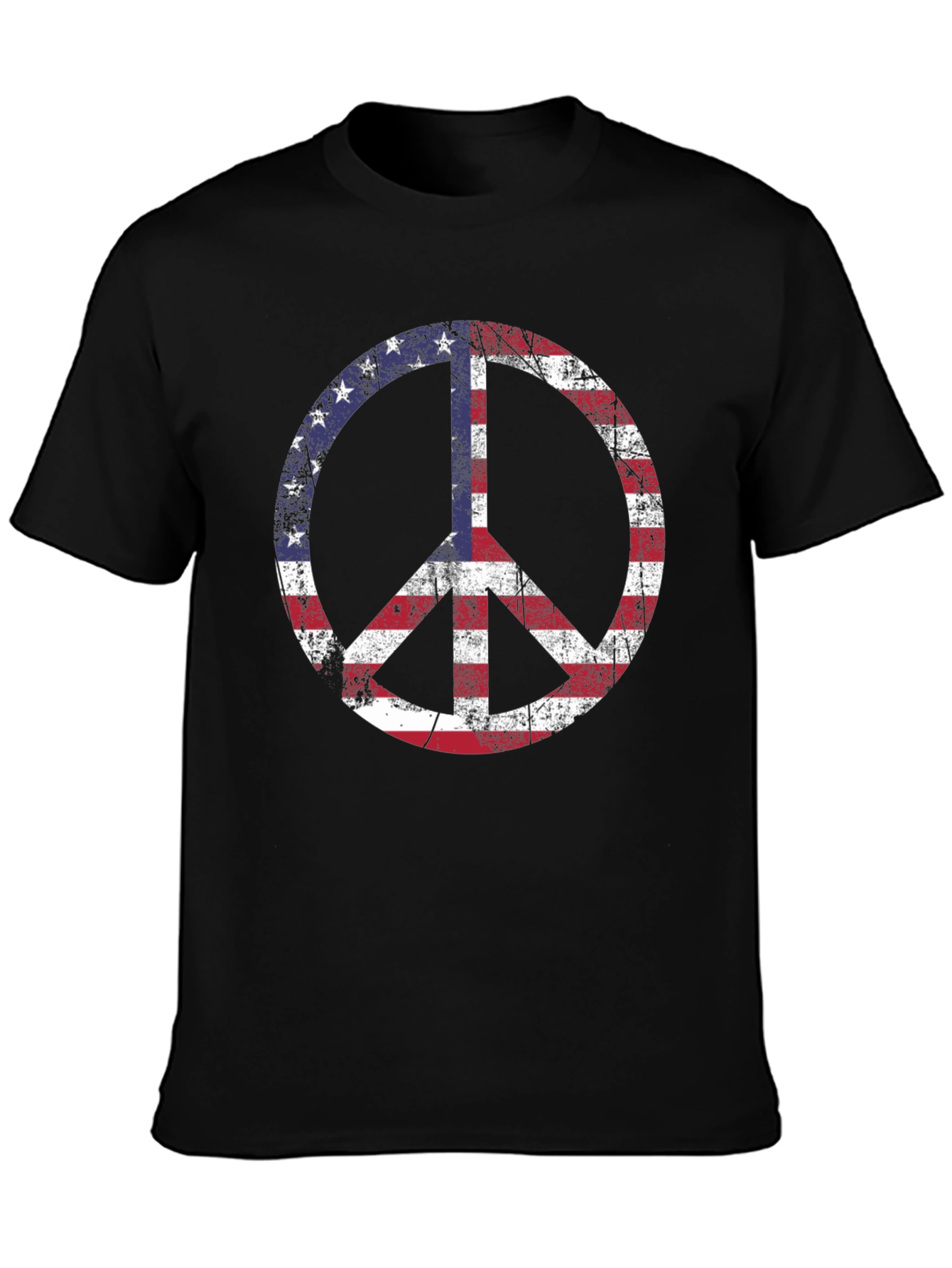 USA Peace Sign Graphic T-Shirt - Patriotic Tee