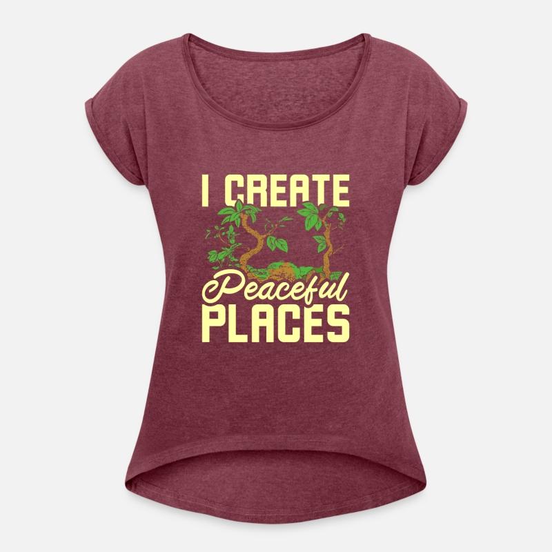 I create peaceful places gardening