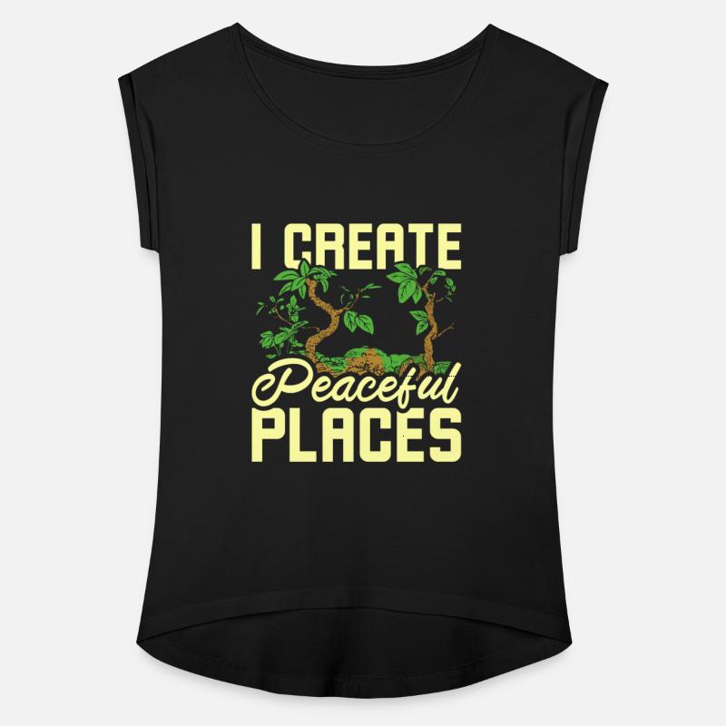 I create peaceful places gardening