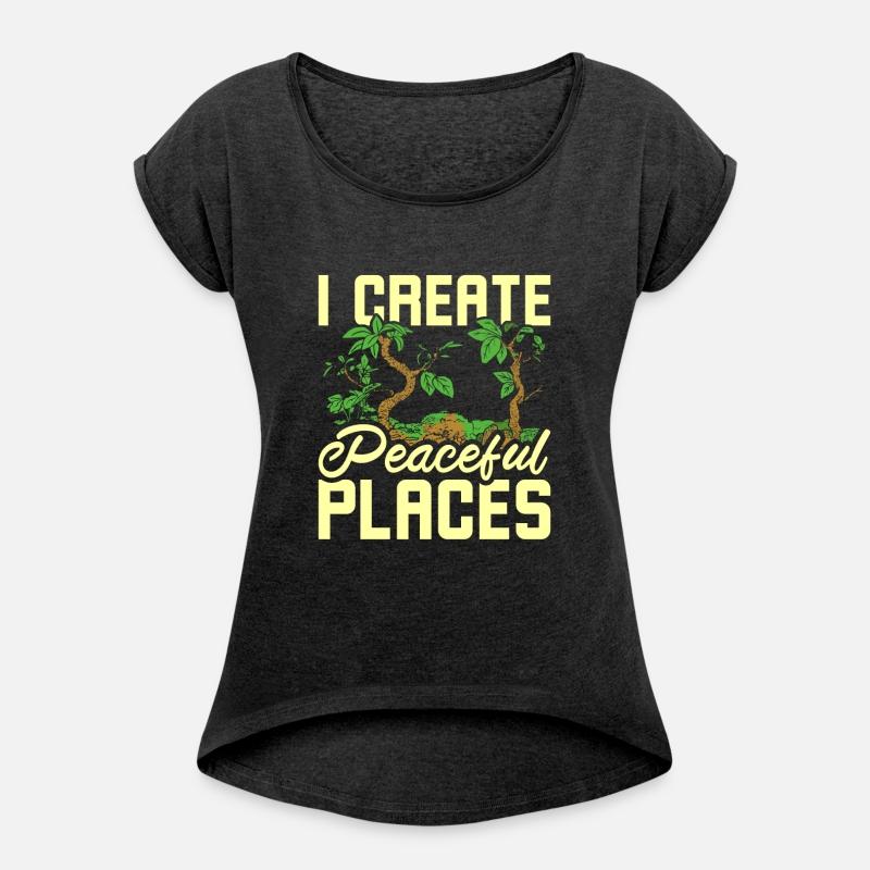 I create peaceful places gardening