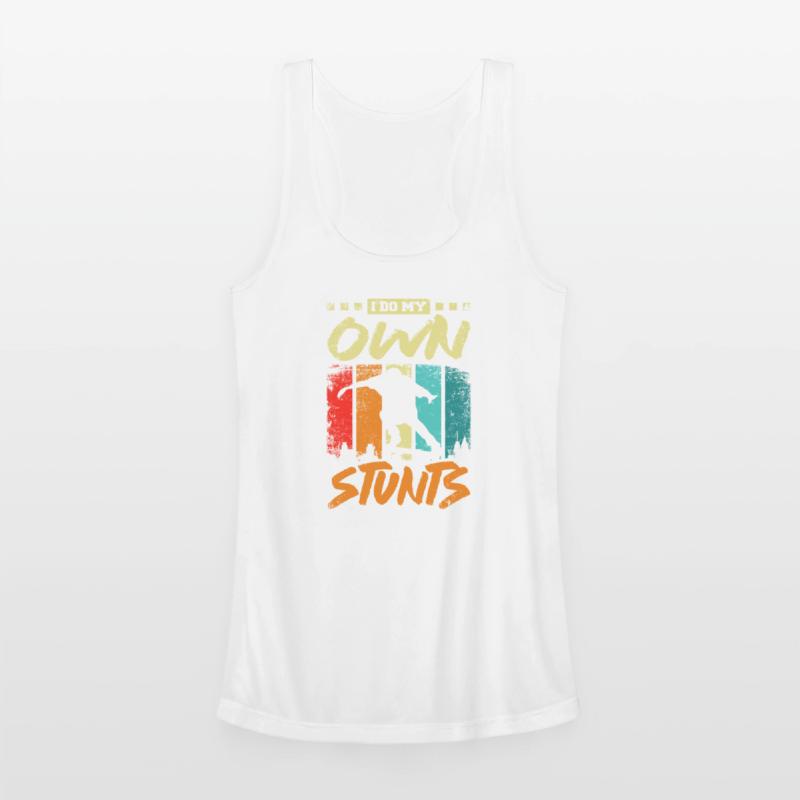 I do my own stunts, skateboarding