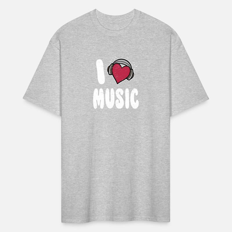 I Love Music Heart Headphones Novelty