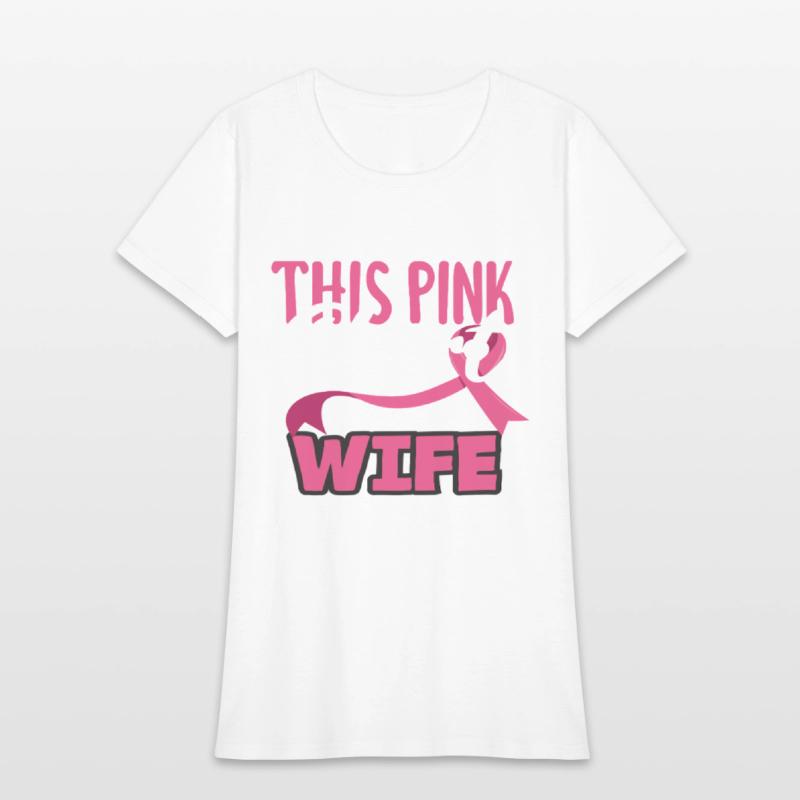 I Wear This Pink Shirt for Wife Breast Cancer