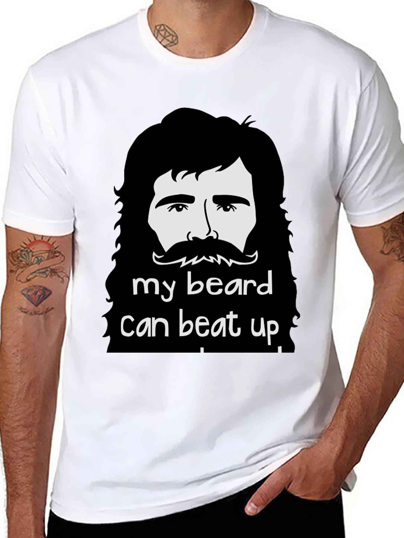 Beard Power T-Shirt - Funny Mens Tee