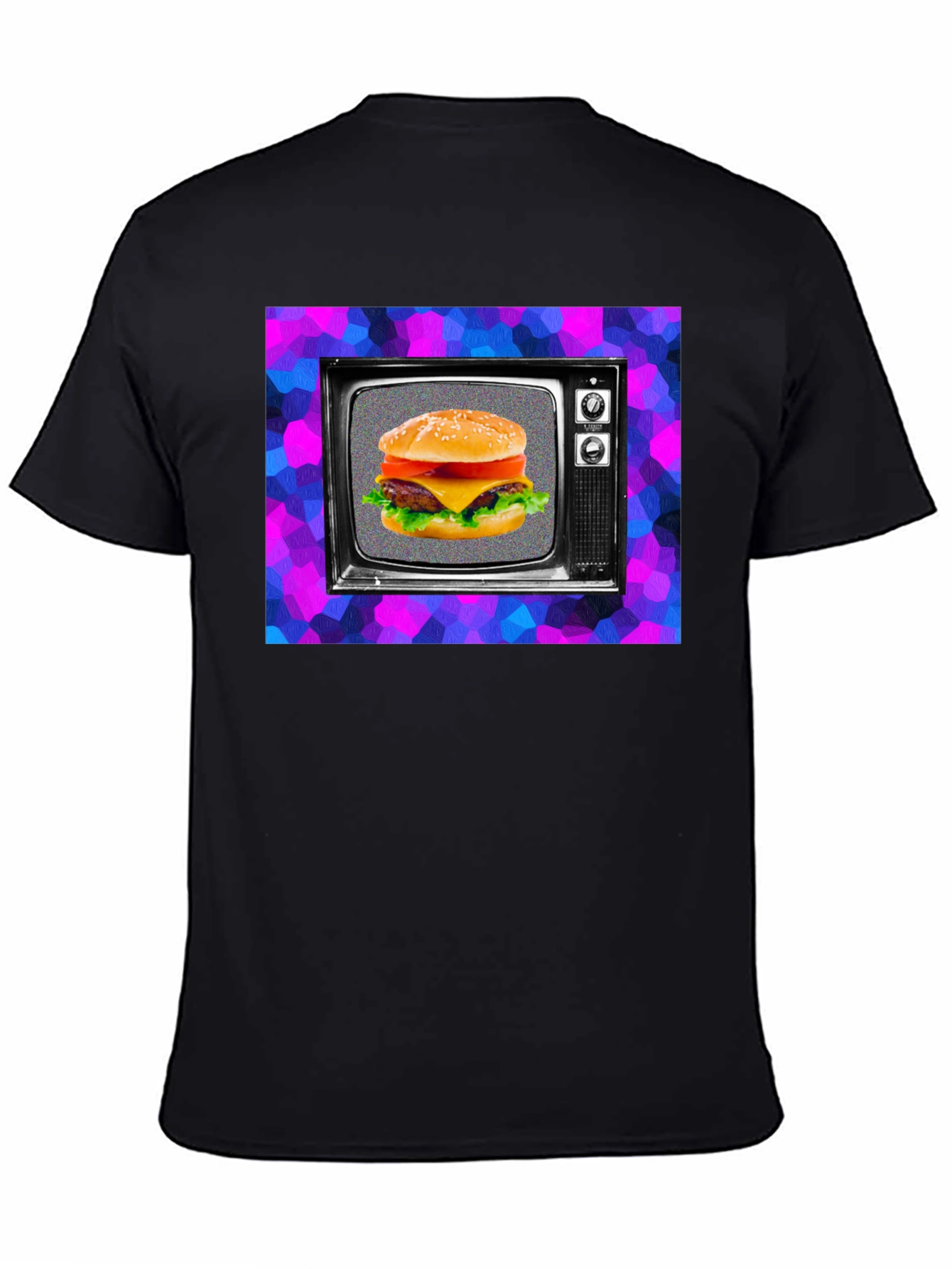 Burger TV Graphic Tee - Retro Style