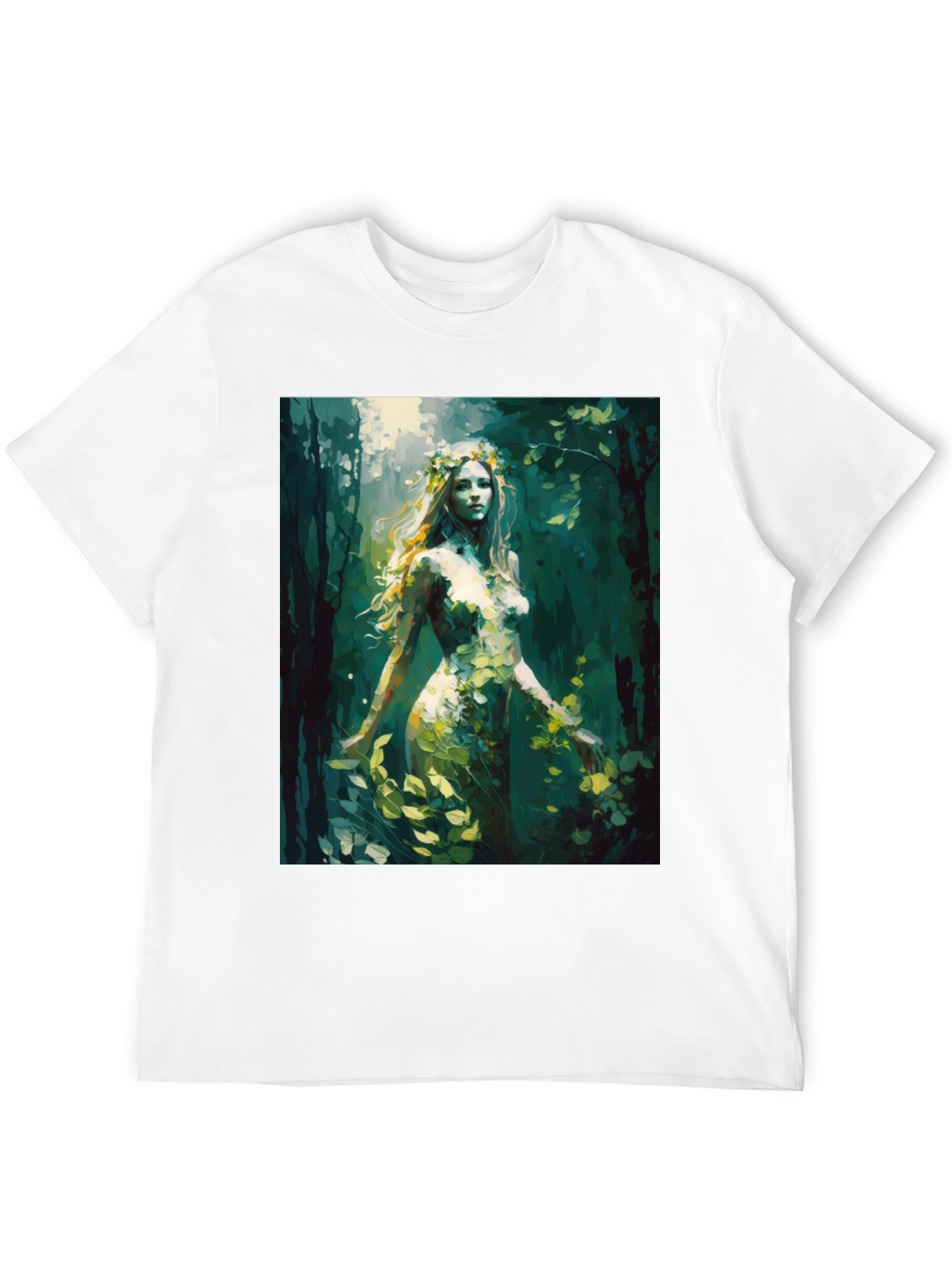 Nature Goddess Graphic Tee - Black