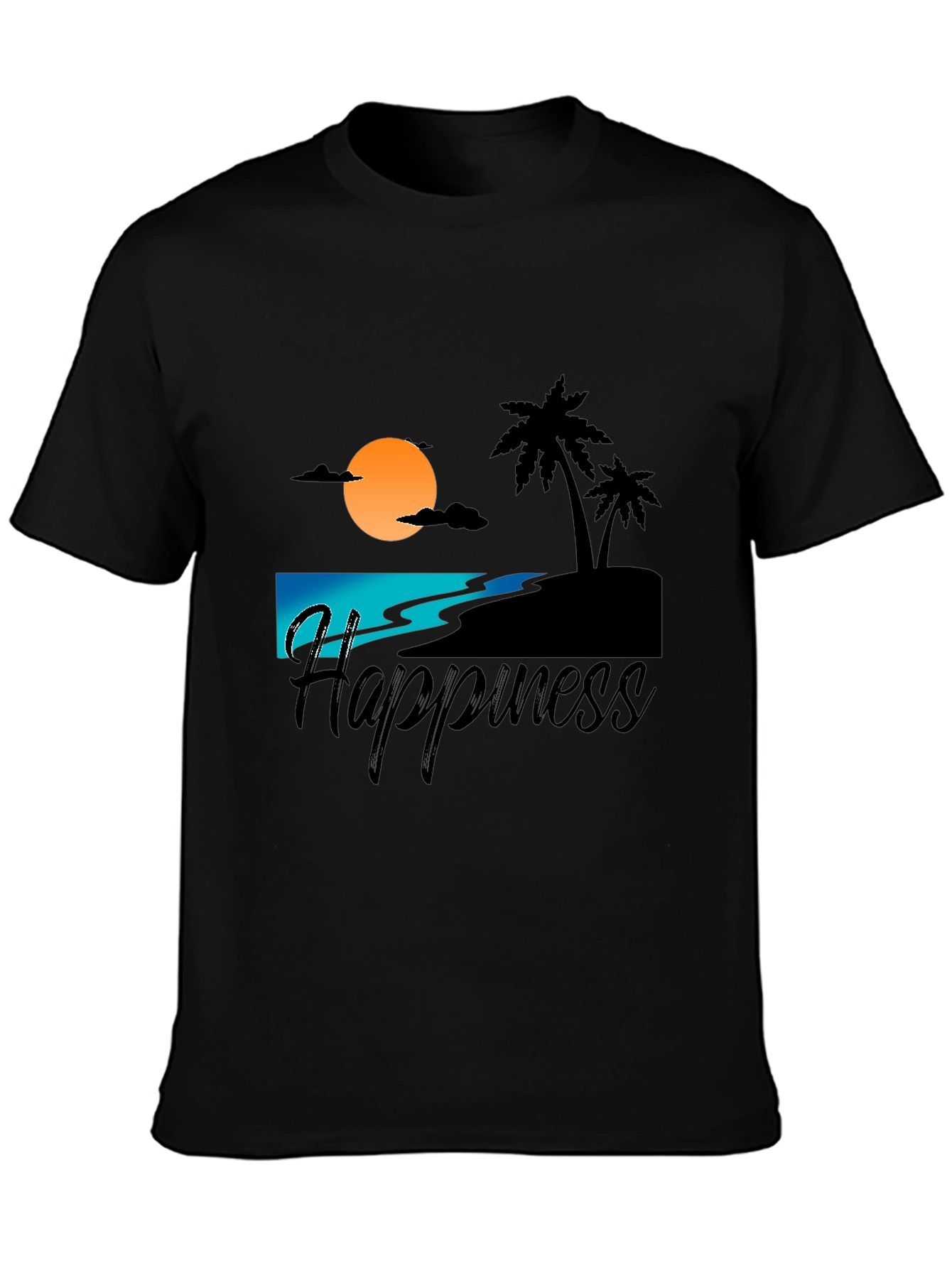 Sunset Beach Happiness Graphic Tee