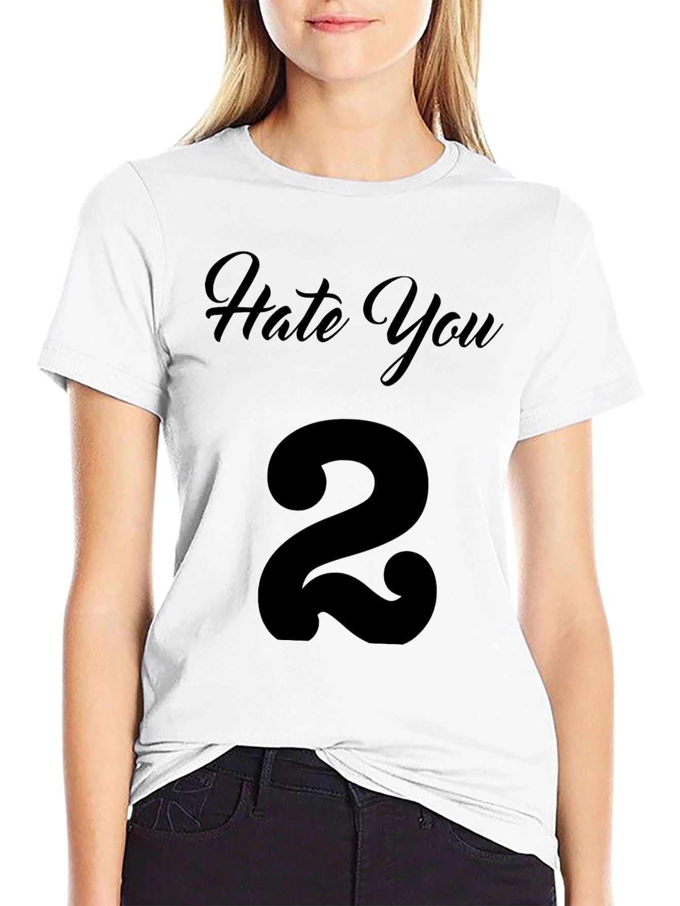 Hate You 2 T-Shirt - Black Graphic Tee