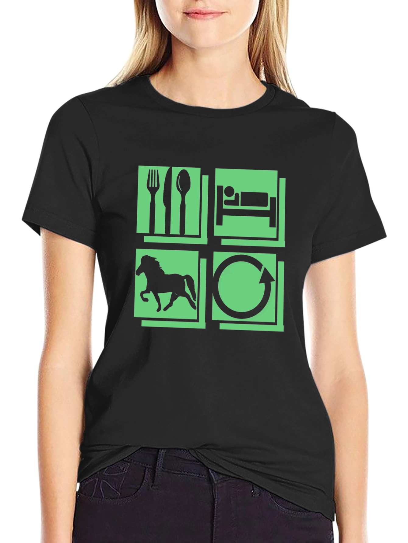 Eat Sleep Horse Repeat T-Shirt