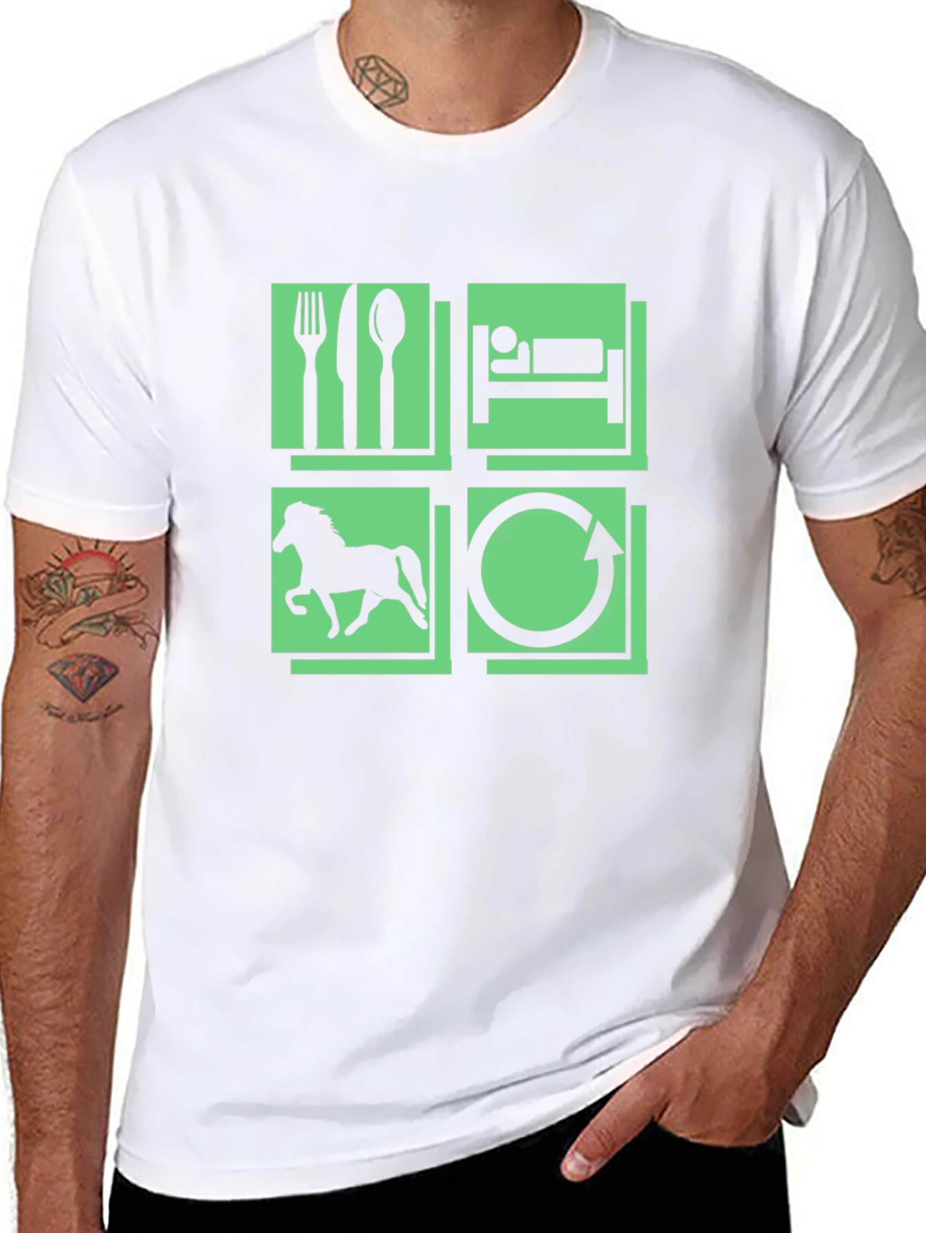 Eat Sleep Horse Repeat T-Shirt