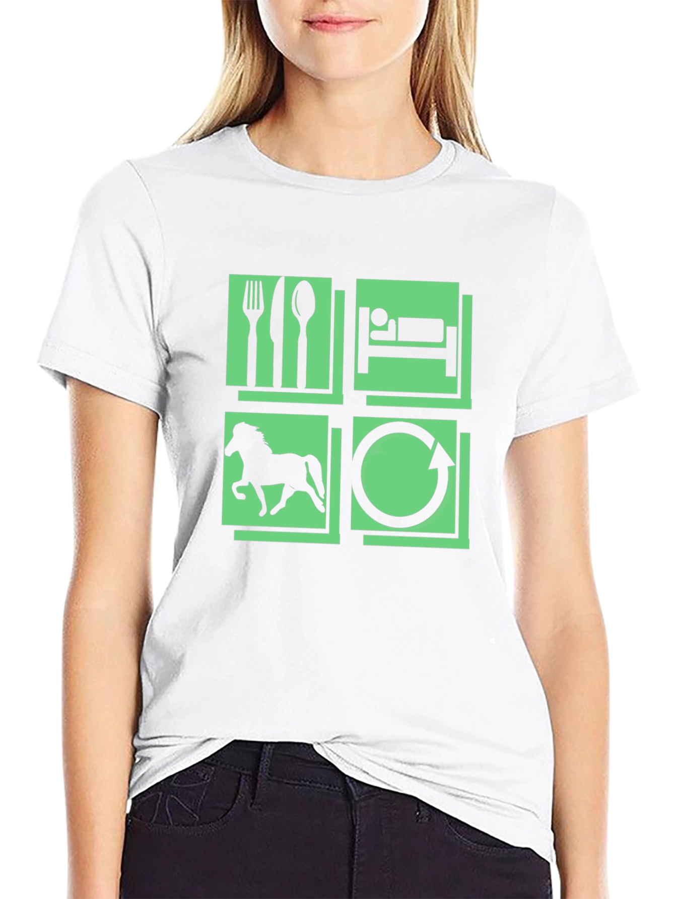 Eat Sleep Horse Repeat T-Shirt