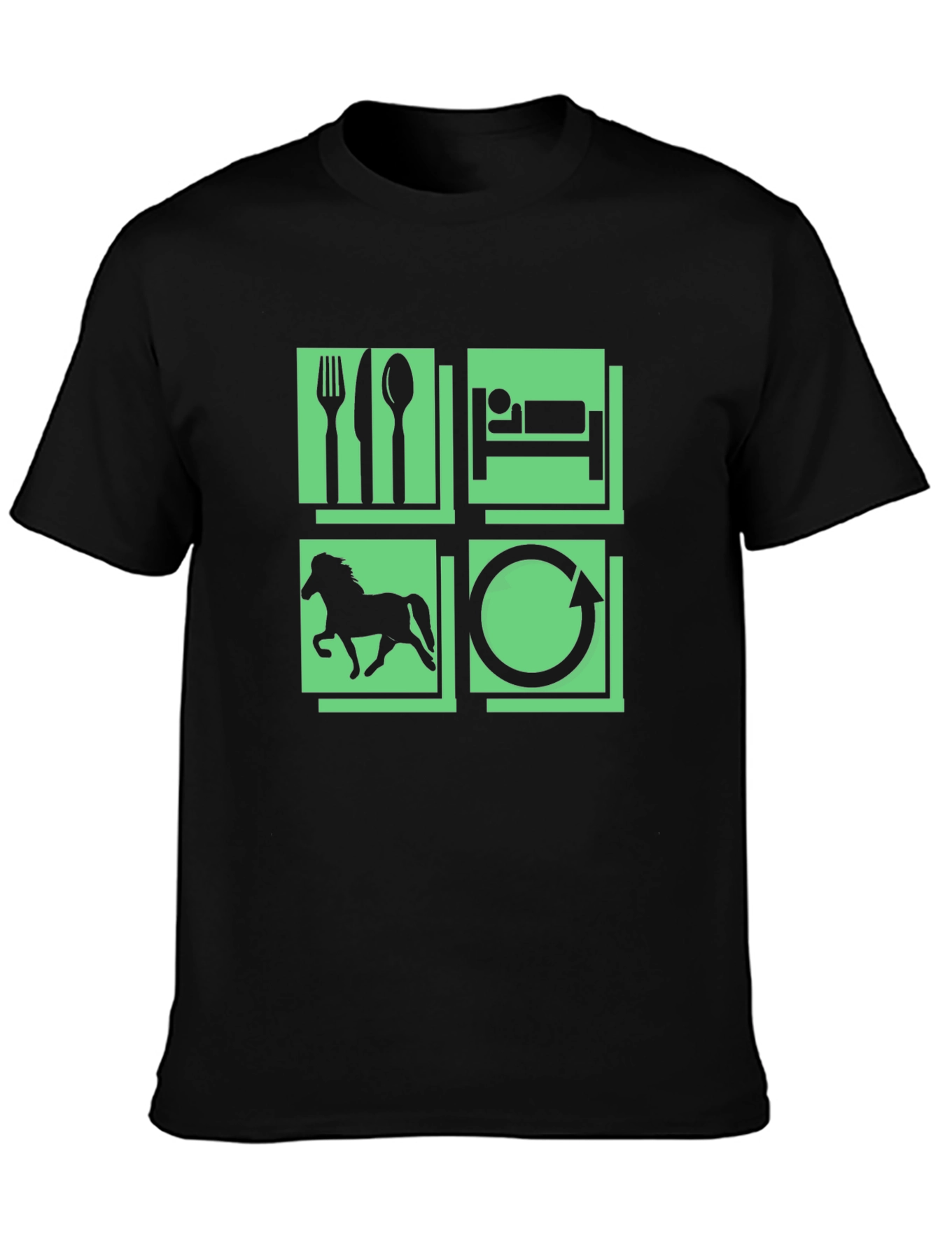 Eat Sleep Horse Repeat T-Shirt