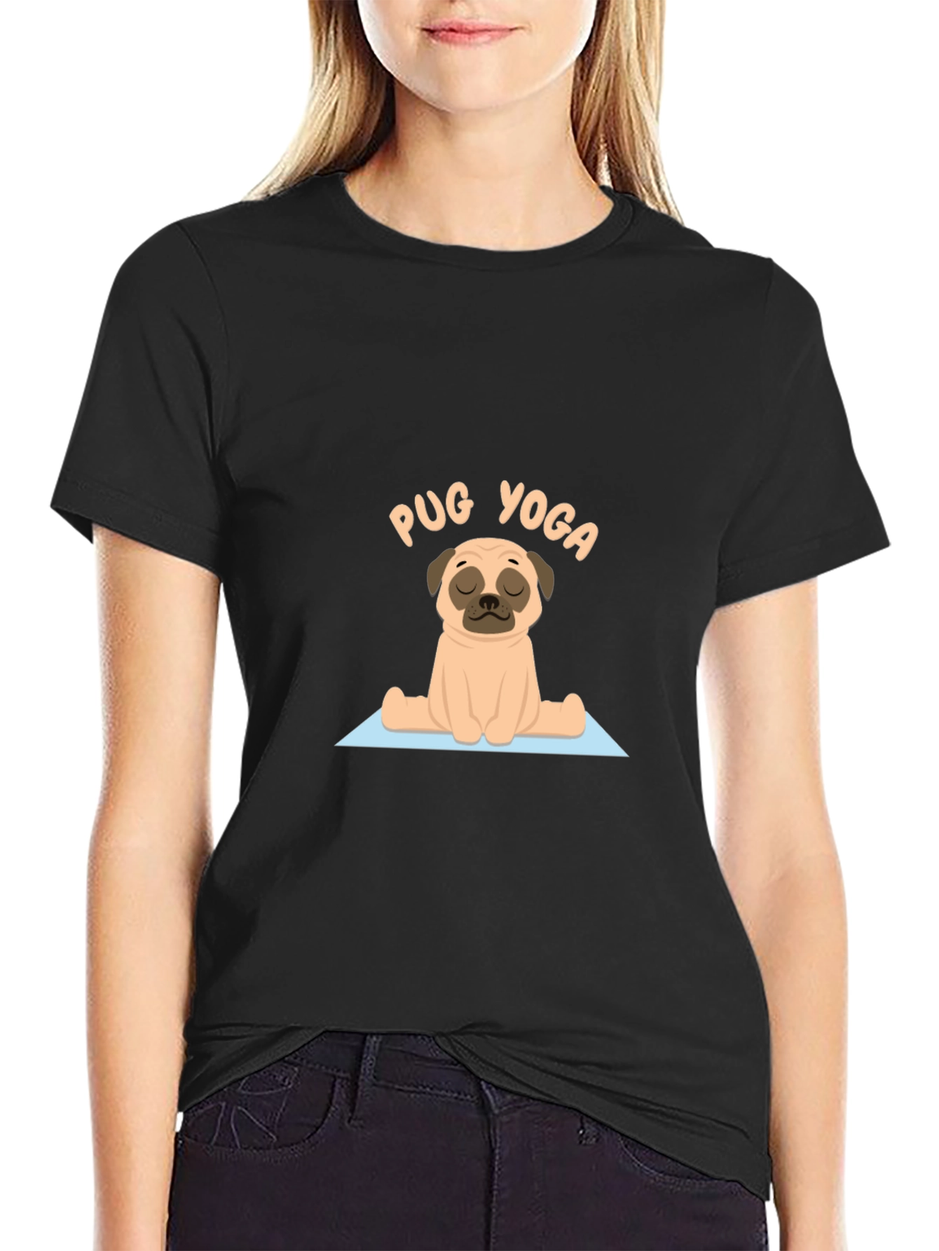 Pug Yoga T-Shirt - Funny Pet Lover Tee