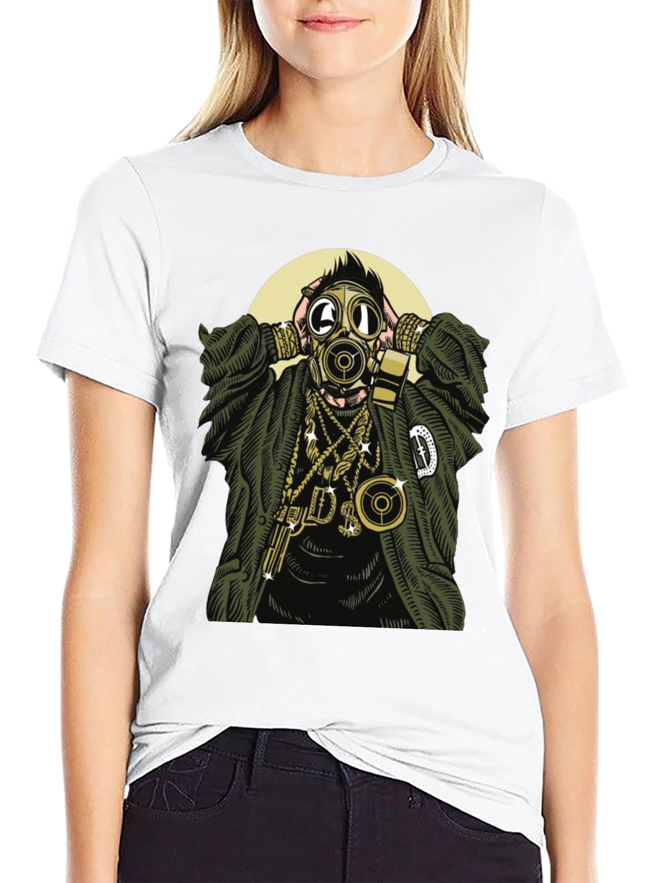 Gas Mask Graphic T-Shirt