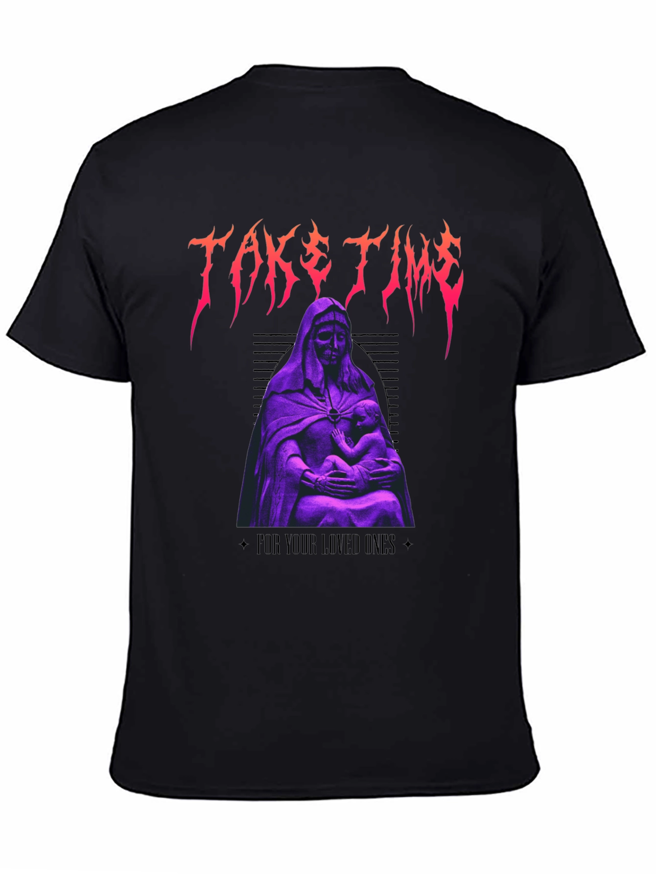Take Time Graphic Tee - Black Unisex T-Shirt