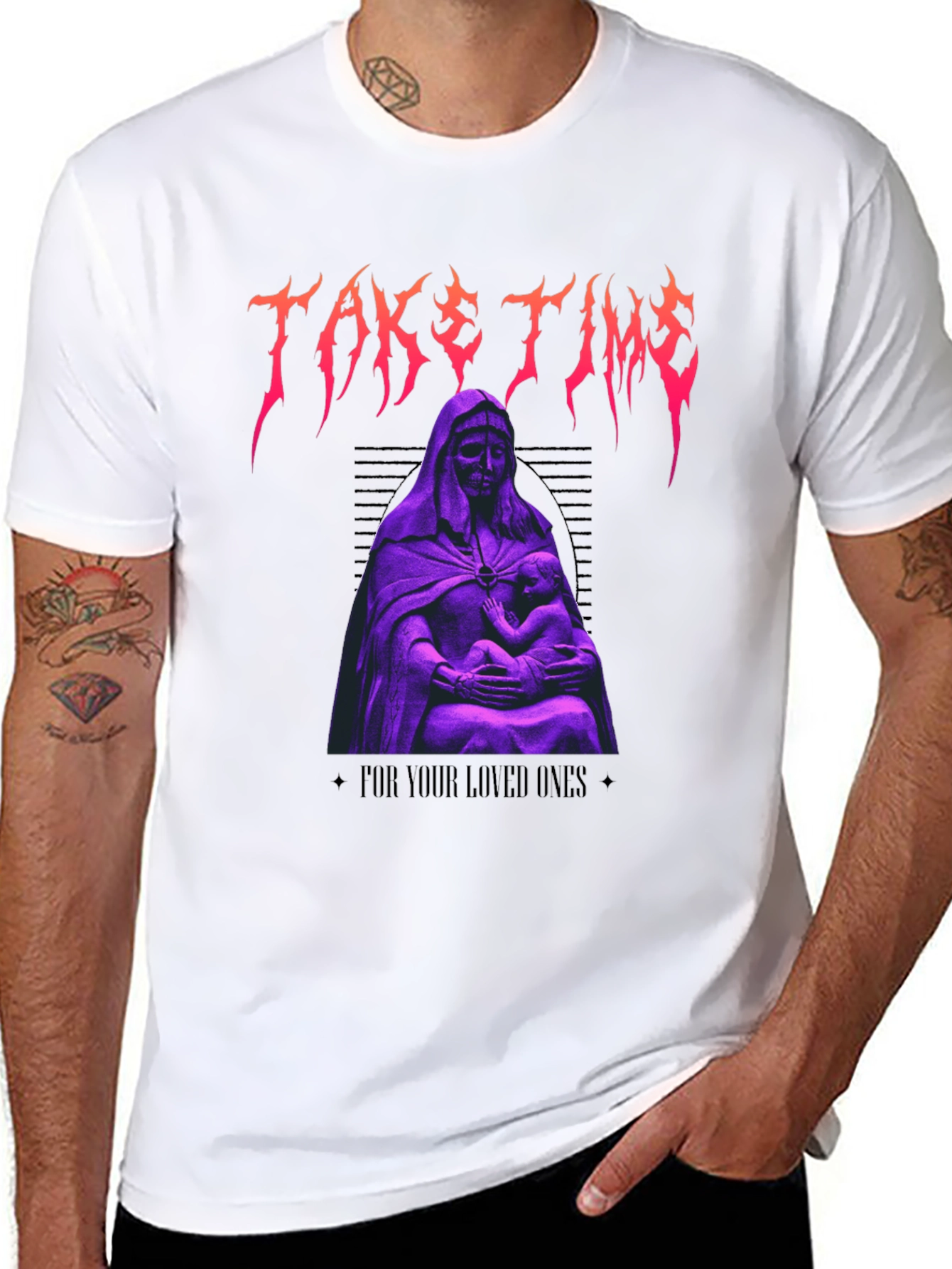 Take Time Graphic Tee - Black Unisex T-Shirt