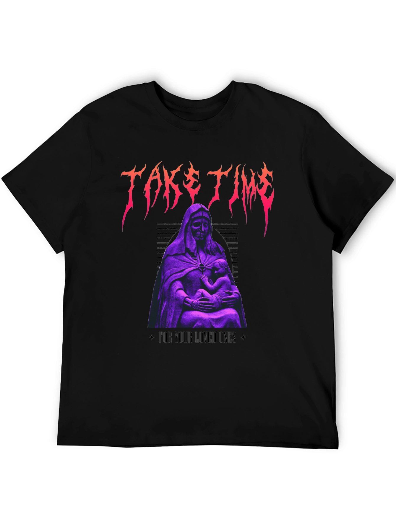 Take Time Graphic Tee - Black Unisex T-Shirt