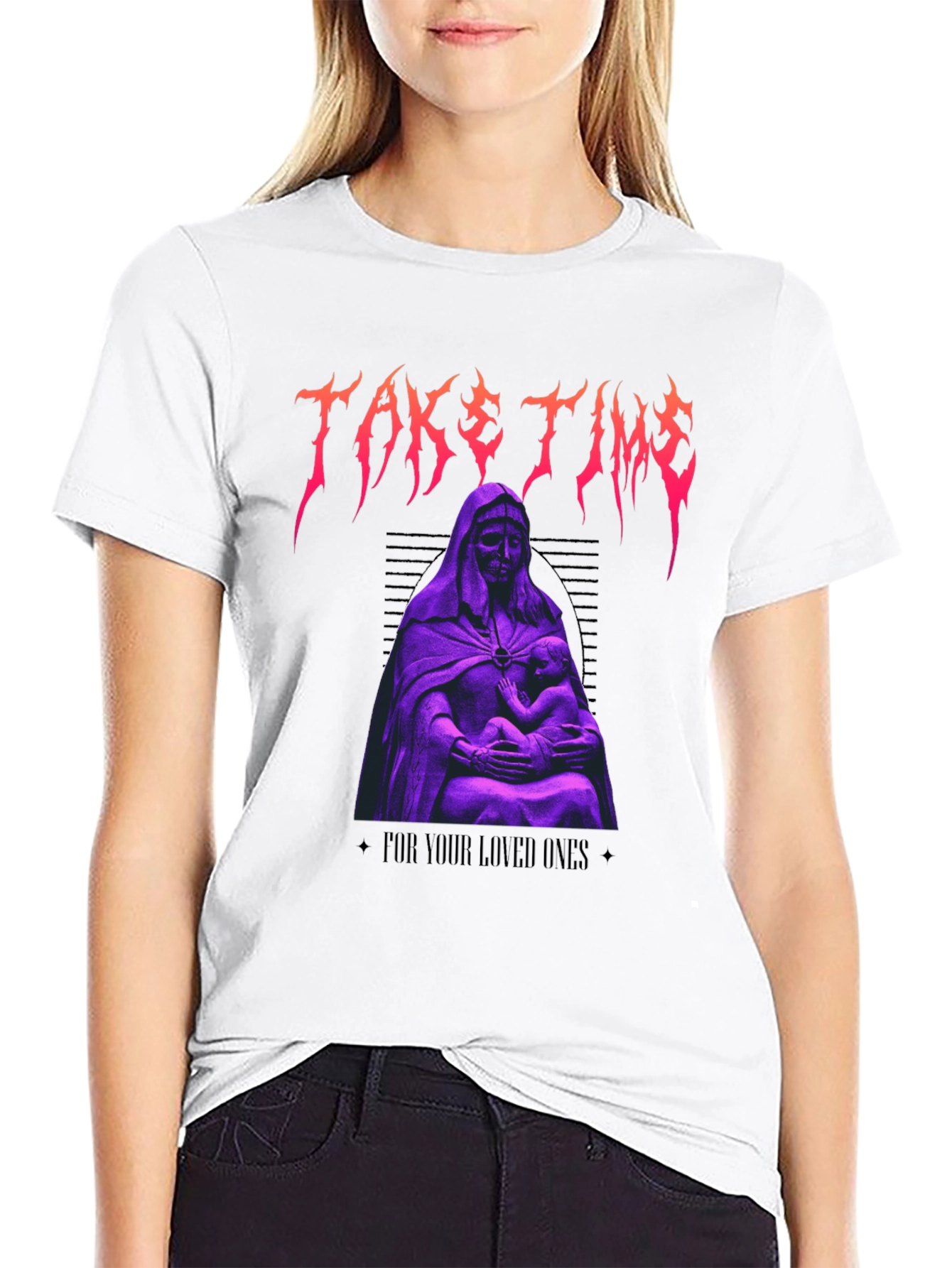 Take Time Graphic Tee - Black Unisex T-Shirt